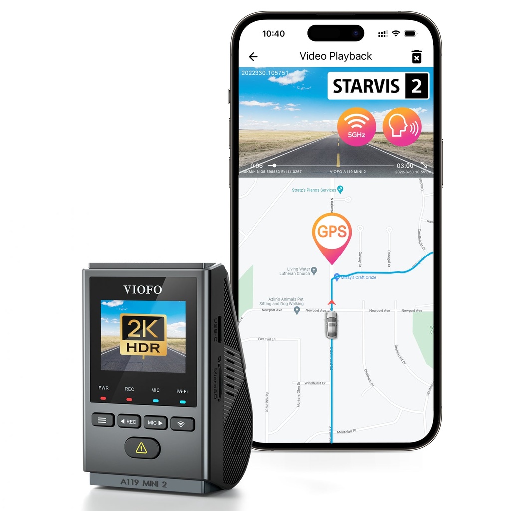 VIOFO A119 Mini 2 1CH Dash Cam (2K Front Only)